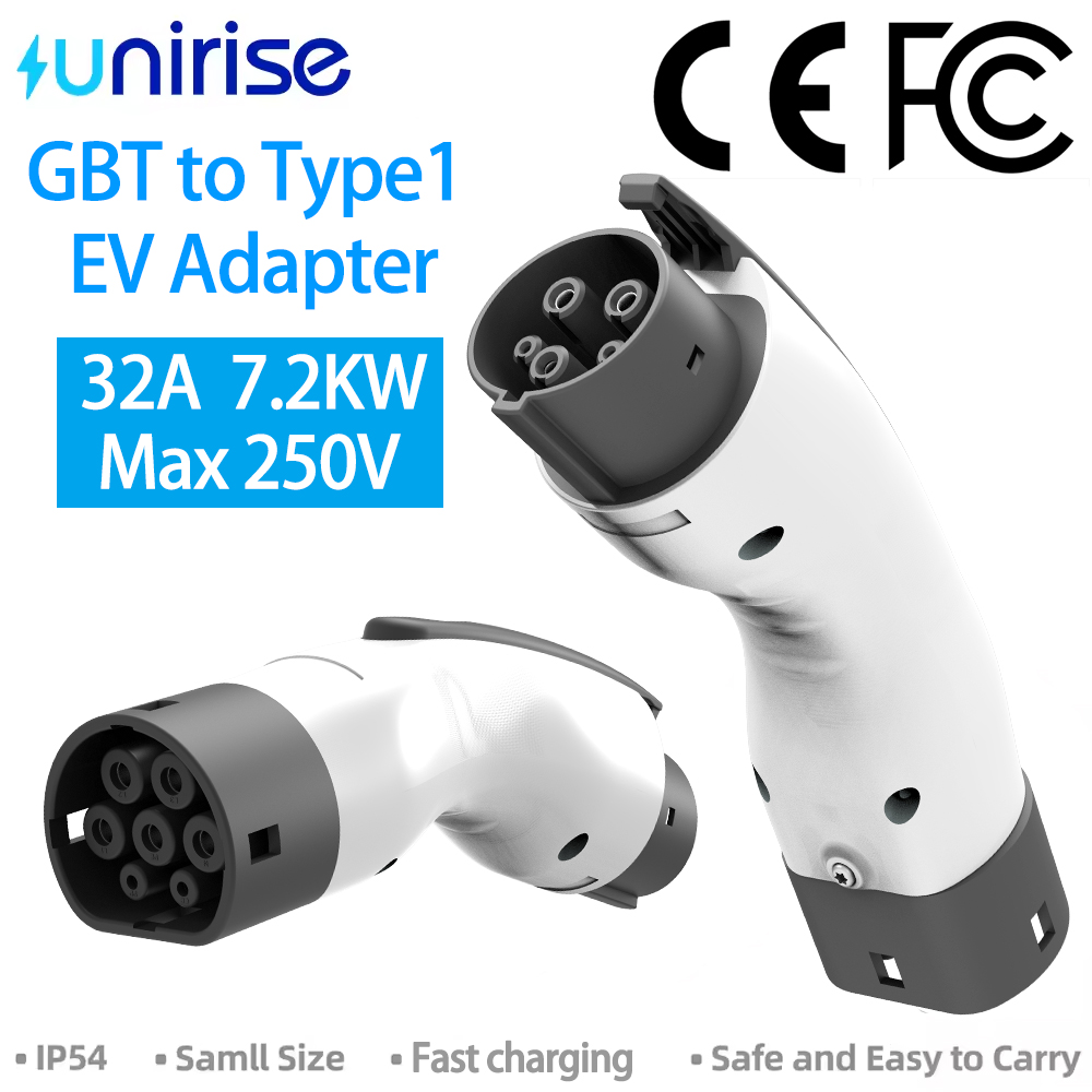 Ev Charger Adapter - محول Unirise GBT إلى Type1 لشحن