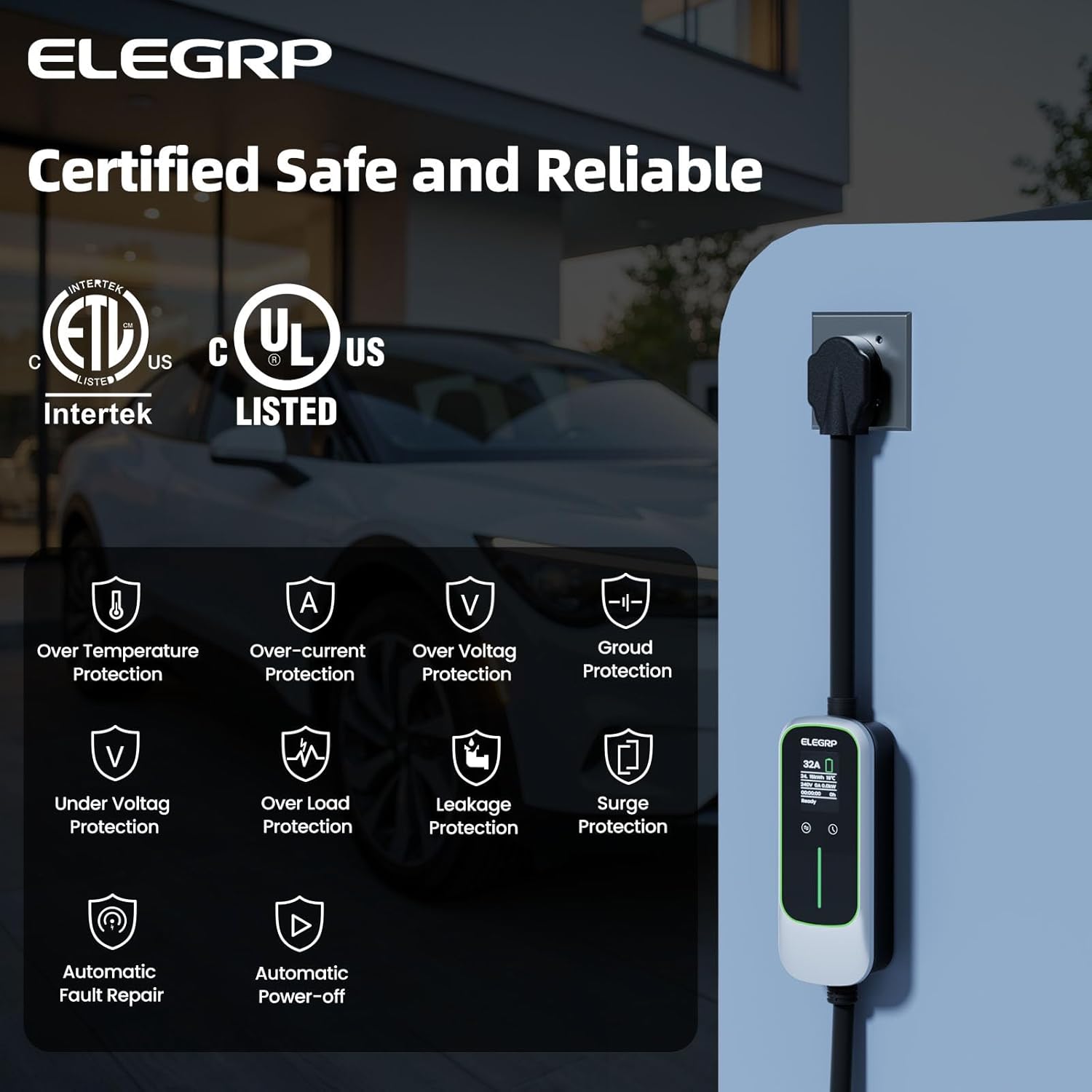 شاحن سيارات كهربائية محمول من  - مراجعة Portable Ev Charger وسعره