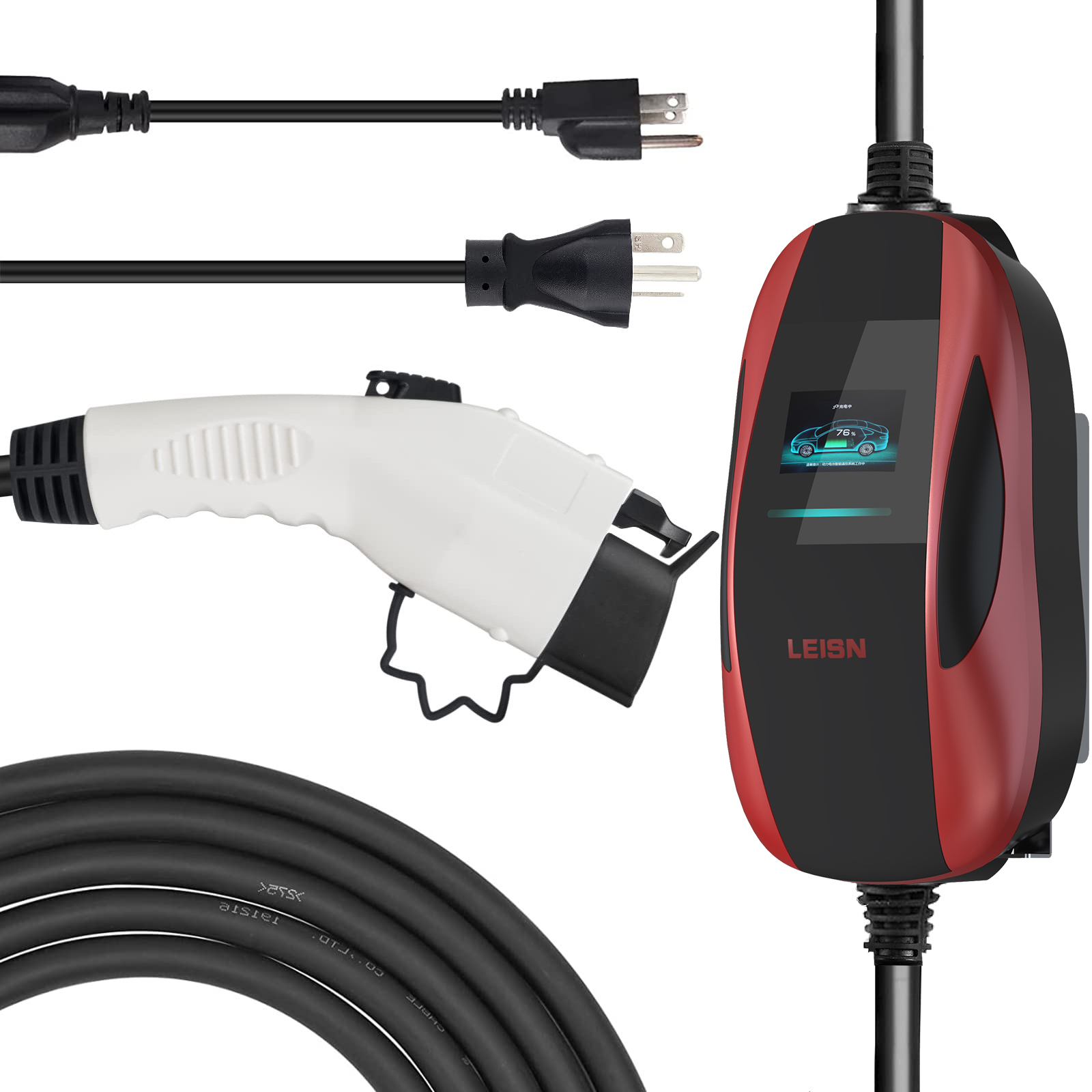 شاحن سيارة كهربائية محمول للطو - مراجعة Portable Ev Charger وسعره