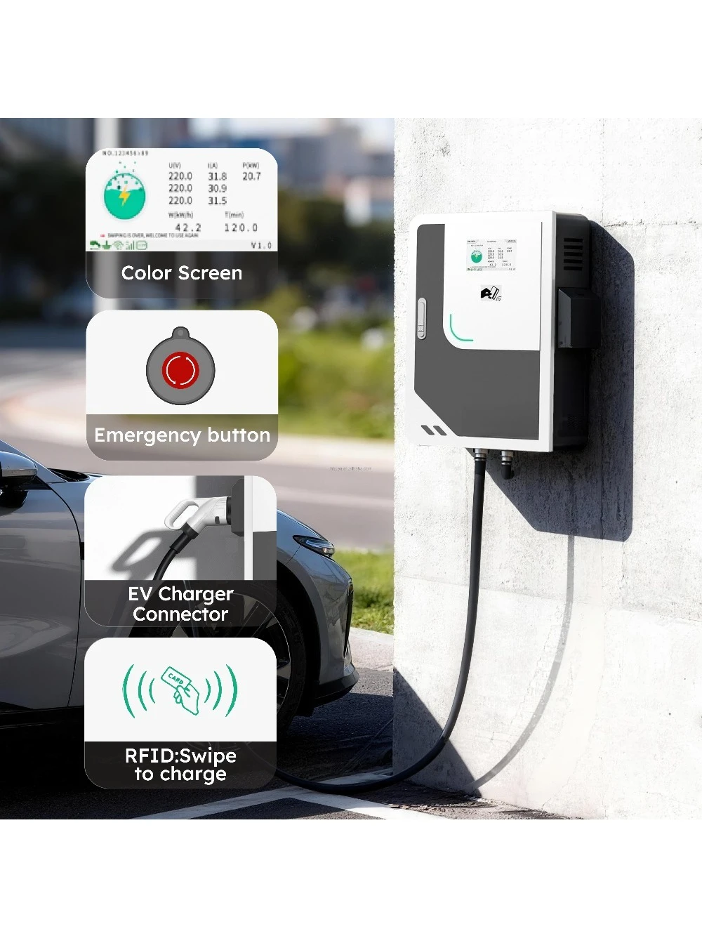 شاحن سيارات كهربائية عالي الأد - مراجعة Ev Charging Pile وسعره