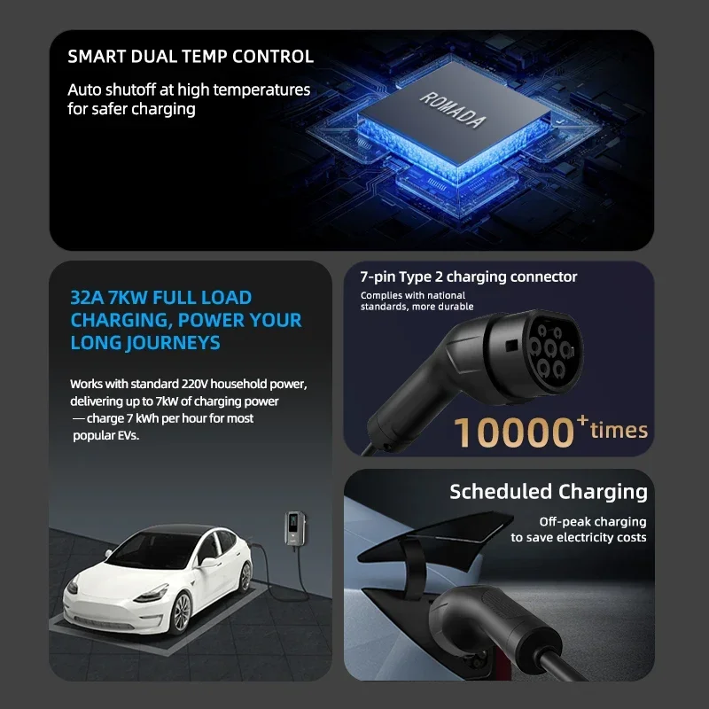 محطة شحن السيارات الكهربائية R - مراجعة Ev Charging Cable وسعره